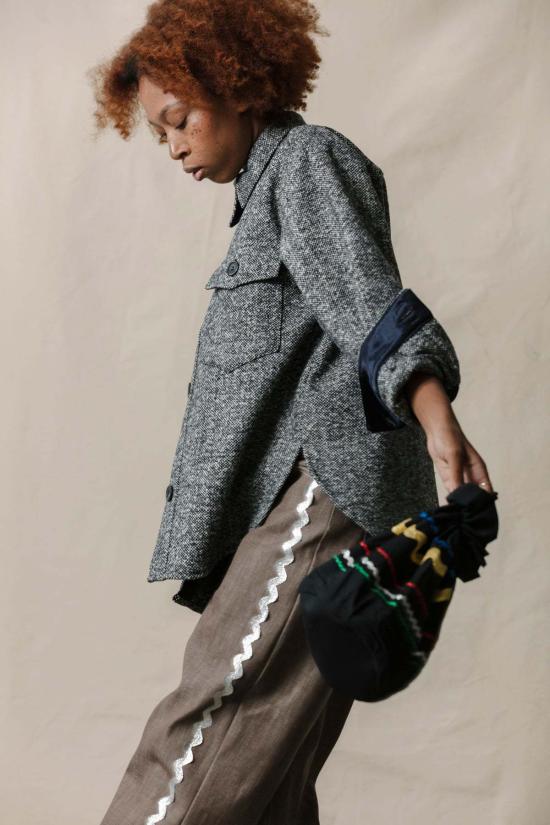  카린 자켓 칼린 울 셔츠 재킷 - CARLEEN