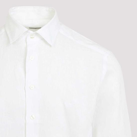  에트로 셔츠 로마 로고 셔츠 화이트 - ETRO