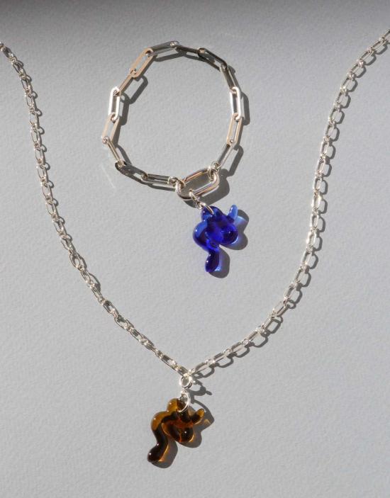  클레드 팔찌 뱀 아이콘 참 - CLED