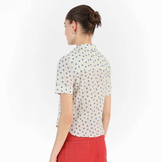  마스콥 블라우스 마스코브 안소니아 셔츠 블루 포슬린 - MASSCOB