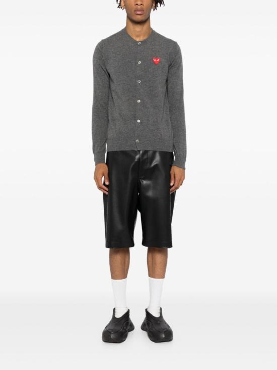  꼼데가르송 가디건 Comme Des Garçons 울 카디건 그레이 - COMME DES GARCONS
