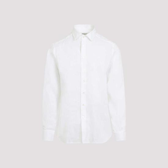  에트로 긴팔 셔츠 로마 로고 셔츠 화이트 - ETRO