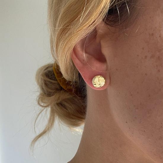 머큐리얼 스튜디오 이어링 머큐리얼 NYC 셀레네 스터드 14k 금도금