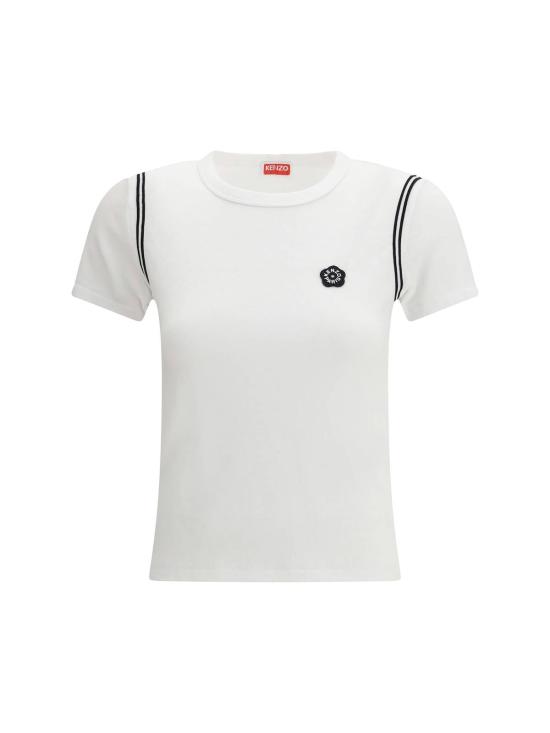  겐조 반팔 티셔츠 코튼 보케 플라워 2.0 자수 티셔츠