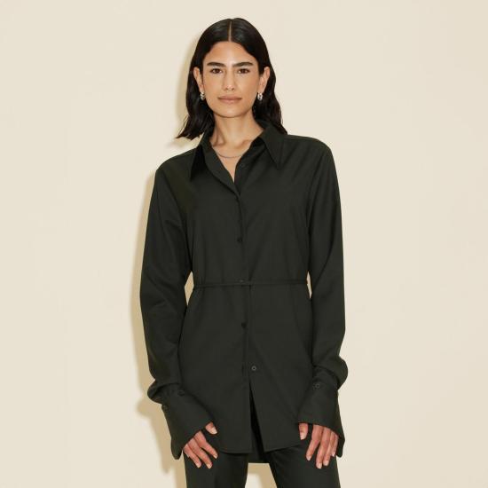  홀츠베일러 셔츠 Holzweiler Roli 셔츠 다크 그린