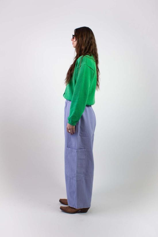  밀스 크롭 팬츠 캔버스 셰프 팬츠 라벤더 - MEALS