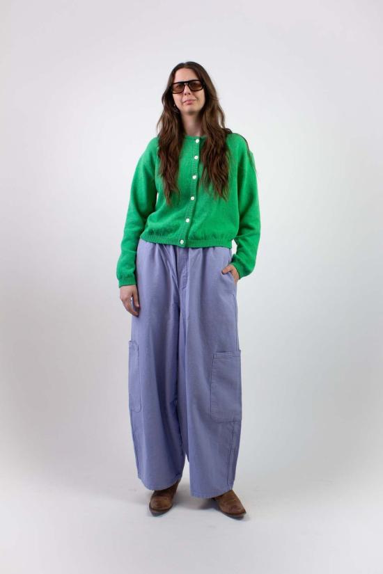  밀스 크롭 팬츠 캔버스 셰프 팬츠 라벤더 - MEALS