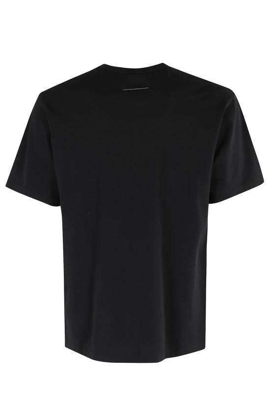 MM6 메종마르지엘라 반팔 티셔츠 Mm6 Maison Margiela 티셔츠 Nero - MM6 MAISON MARGIELA