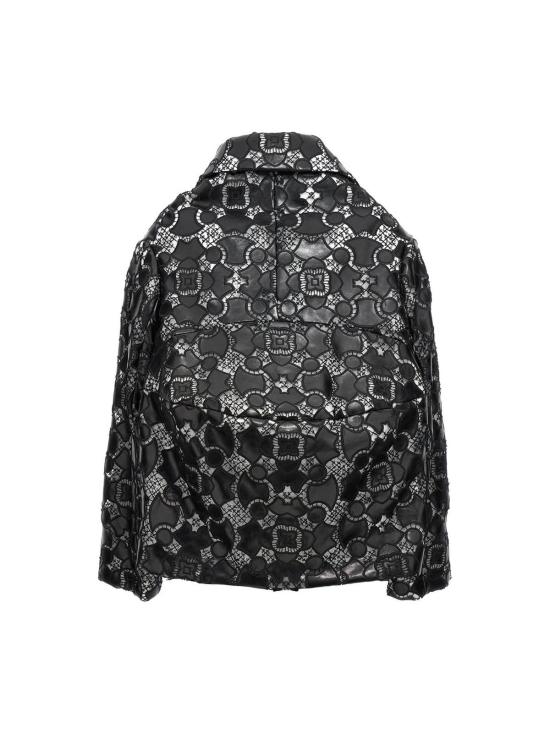  꼼데가르송 자켓 Comme Des Garçons 레이스 레이저 재킷 화이트/블랙 - COMME DES GARCONS