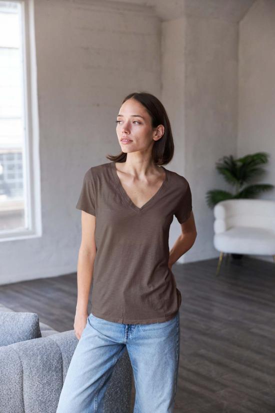  It Is Well L.A. 반팔 티셔츠 잇 이즈 웰 L.A. 에브리데이 브이넥 티셔츠 - OTHER BRANDS