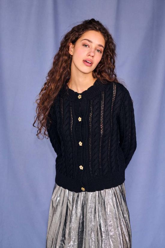  지지 니트웨어 가디건 Gigi 니트웨어 Ailis 아일렛 카디건 - GIGI KNITWEAR