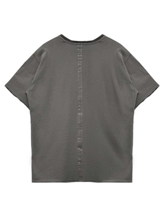  SAN263-1 반팔 티셔츠 San263 1 테이핑 염색 티셔츠 어스 그레이 - SAN263-1