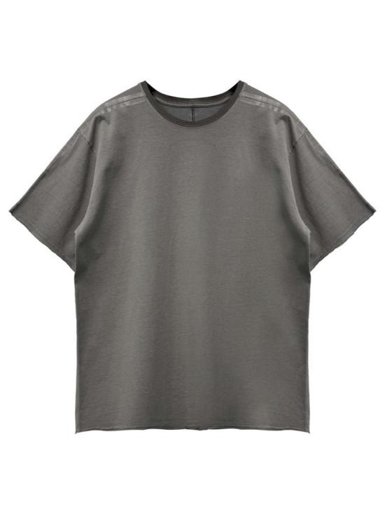  SAN263-1 반팔 티셔츠 San263 1 테이핑 염색 티셔츠 어스 그레이