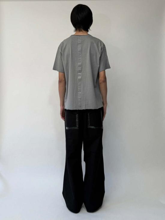  SAN263-1 반팔 티셔츠 San263 1 테이핑 염색 티셔츠 어스 그레이 - SAN263-1