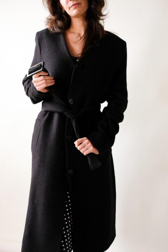  로데브예 코트 로데비에르 벨티드  블랙