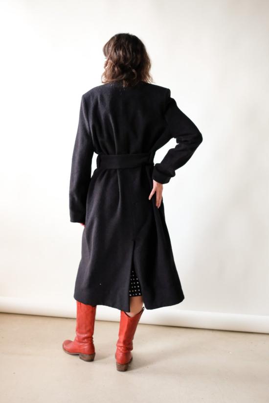  로데브예 코트 로데비에르 벨티드  블랙 - RODEBJER