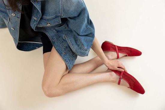  후마 블랑코 힐/펌프스 페니 메리 제인 플랫츠 - HUMA BLANCO