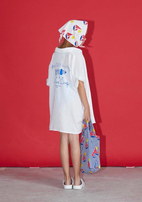  [키즈] 위켄드 하우스 키즈 티셔츠 키즈  도그 셔츠 화이트 - WEEKEND HOUSE KIDS