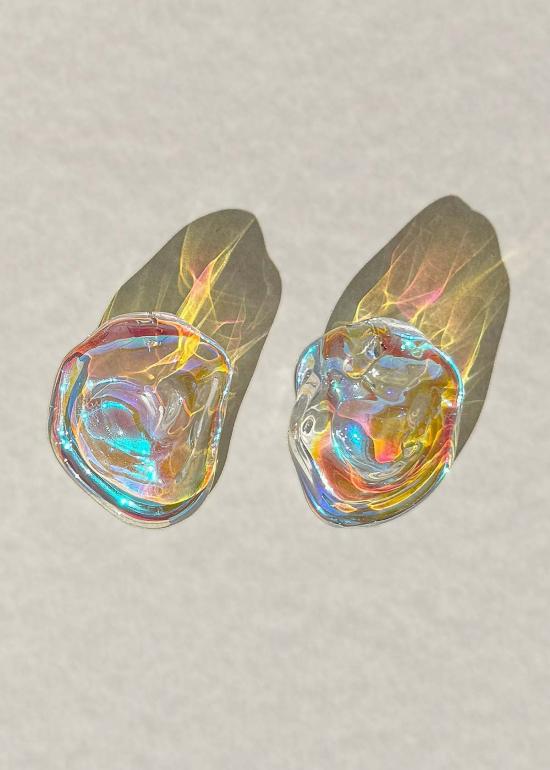  줄리 테브노 이어링 에니그마 스몰 글라스 귀걸이 - JULIE THEVENOT