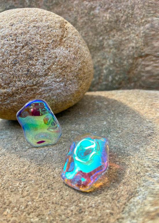  줄리 테브노 이어링 에니그마 스몰 글라스 귀걸이 - JULIE THEVENOT