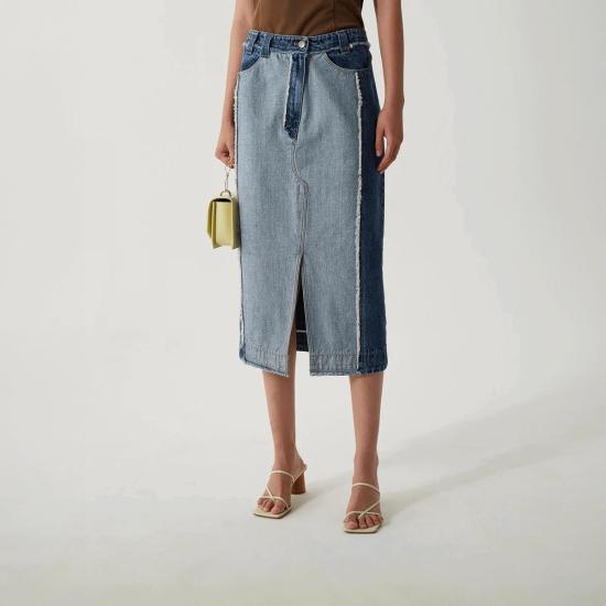  레지나표 데님 스커트 레지나 표 주나 스커트 데님 워시드 블루 - REJINA PYO