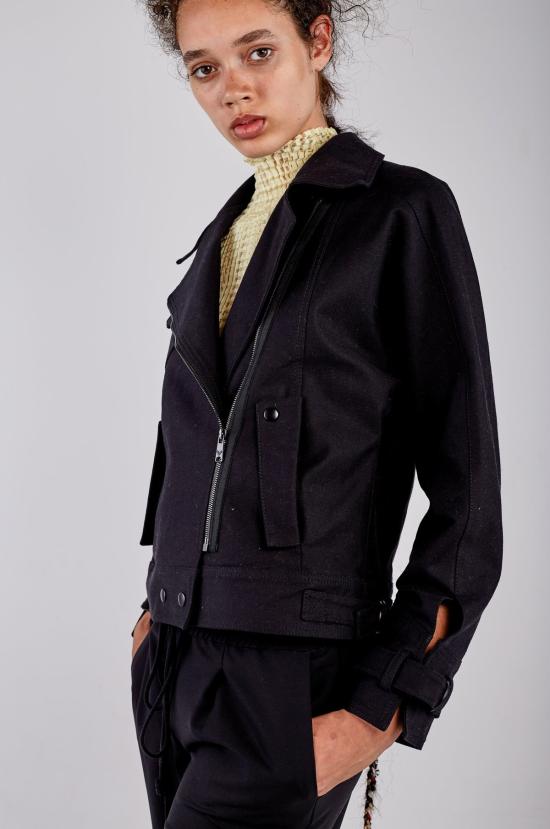  Kahle 데님 자켓 칼레 모토 재킷 블랙 - OTHER BRANDS