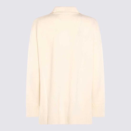  막스마라 스웨터 막스 마라 불 니트웨어  화이트 - MAX MARA