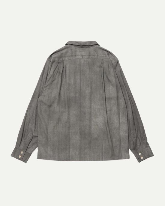  타이가 타카하시 긴팔 셔츠 타이거 타카하시 손으로 그린 스미 셔츠 Lot.108 50 S 이탈리안 칼라 셔츠 손으로 그린 스미 - TAIGA TAKAHASHI