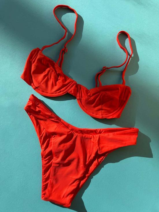  Haight 비키니 수영복 Vintage 언더와이어 비키니 탑 코랄 - OTHER BRANDS