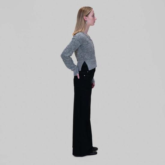  모즈 모즈 가디건 Mozh Mozh Sola 카디건 헤더 그레이 - MOZH MOZH