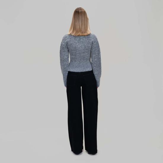  모즈 모즈 가디건 Mozh Mozh Sola 카디건 헤더 그레이 - MOZH MOZH