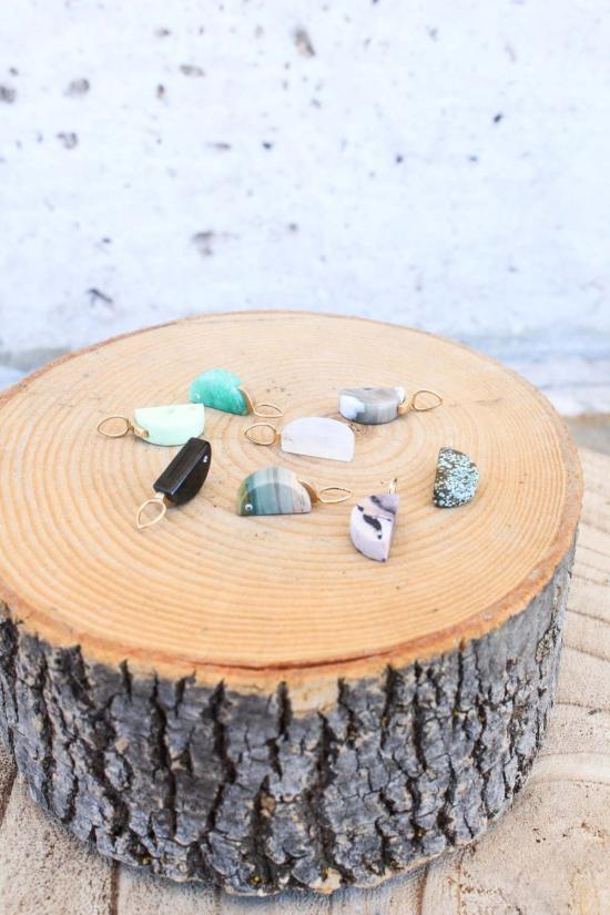  카린 루바스 목걸이/팬던트 다이아몬드 & 골드 문 펜던트