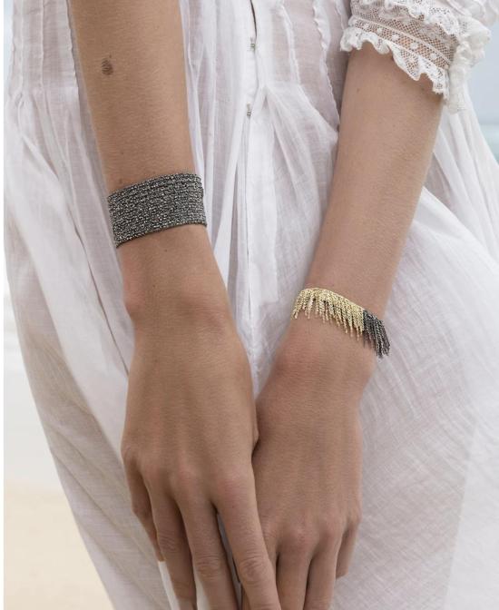  Marie Laure Chamorel 바디 주얼리 마리 로르 샤모렐 821번 골드 루테늄 브레이슬릿