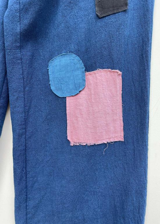  PO-EM 스트레이트 팬츠 포엠 패치드 비치콤버 타이 코튼 팬츠 - OTHER BRANDS