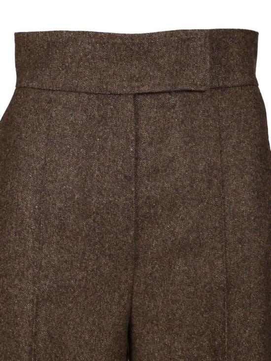  막스마라 스트레이트 팬츠 와이드 레그 팬츠 브라운 - MAX MARA