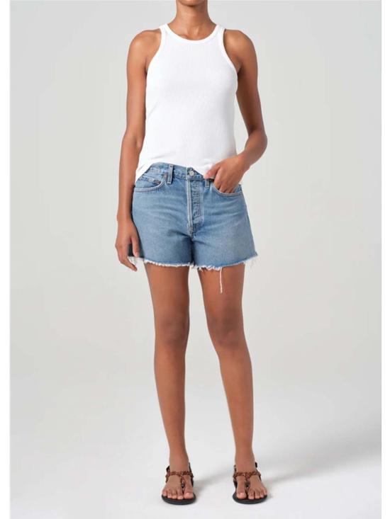  에이골디 데님 숏팬츠 아골드 파커 롱 데님 숏 페어웨이 - AGOLDE