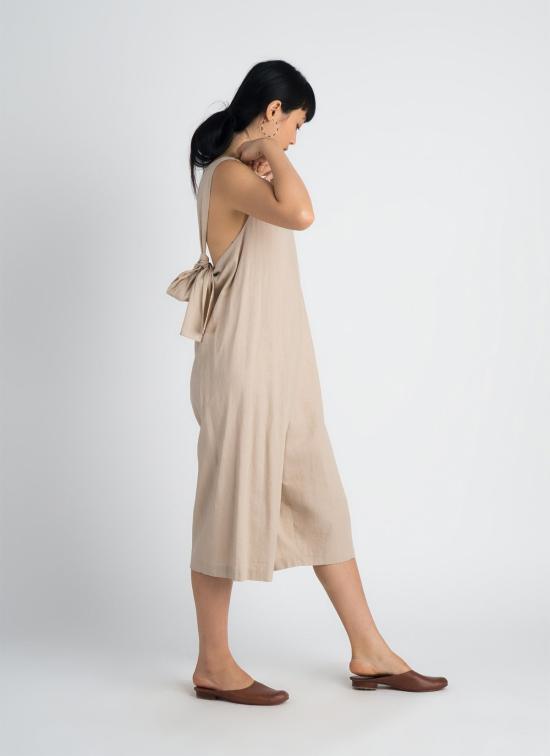  KAAREM 점프수트 카렘 샘플 / 애즈 이즈 캣 추 백 노트 타이 원지 다크 크림/블러쉬 - OTHER BRANDS