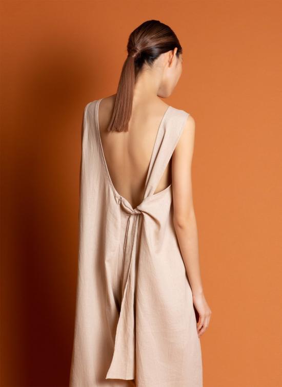  KAAREM 점프수트 카렘 샘플 / 애즈 이즈 캣 추 백 노트 타이 원지 다크 크림/블러쉬 - OTHER BRANDS