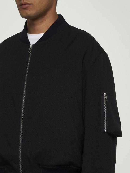  질샌더 봄버 자켓 질 샌더 나일론 패딩 봄버 재킷 (블루) - JIL SANDER