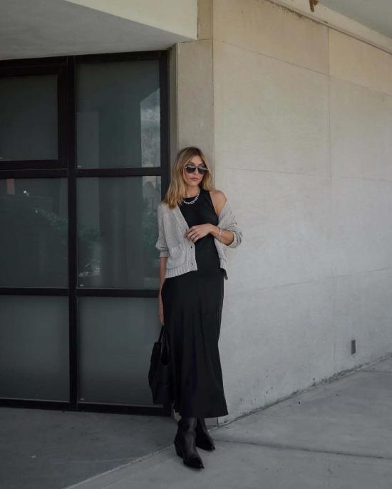  아세노 롱 원피스 발렌시아 슬립 드레스 - ASCENO