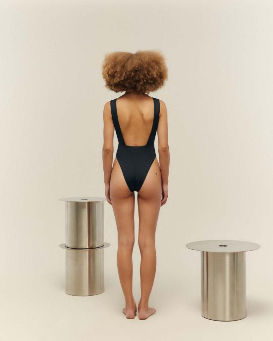  Haight 원피스 수영복 하이 슬릿 하이넥 원피스 블랙 - OTHER BRANDS