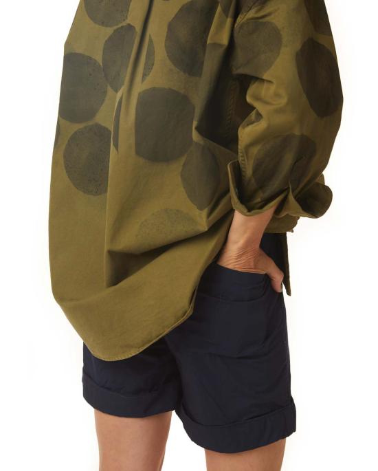  론 자켓 Lwn Oz 셔츠 아미 스프레이 도트 - LWN