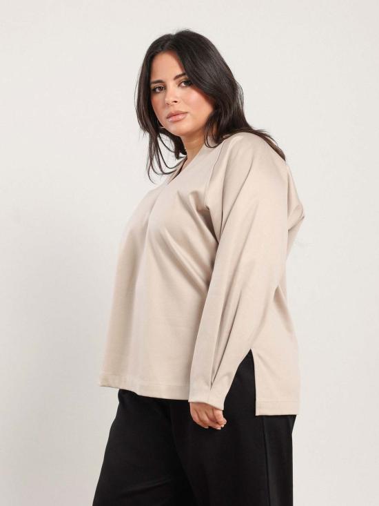  나지라 긴팔 티셔츠 비바 탑 - NAZEERAH