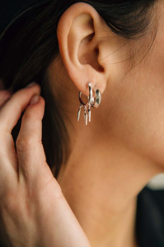  시에라 윈터 주얼리 이어링 굿 루킹 후프  스털링 실버 - SIERRA WINTER JEWELRY