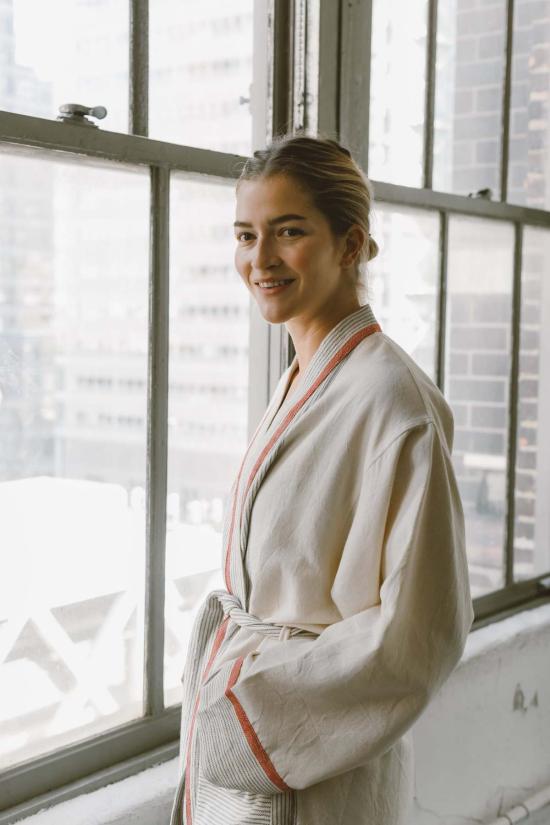  Home & Loft 라운지 웨어 홈앤로프트 아이보리 체리 트라이베카 롱 목욕가운 - OTHER BRANDS