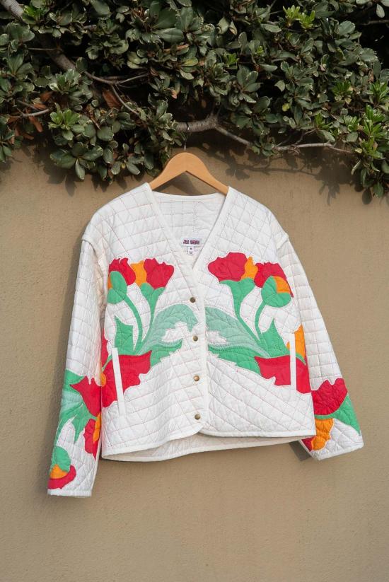  Jess Meany 코트 제스 미니 레드워크 포피스 아가베