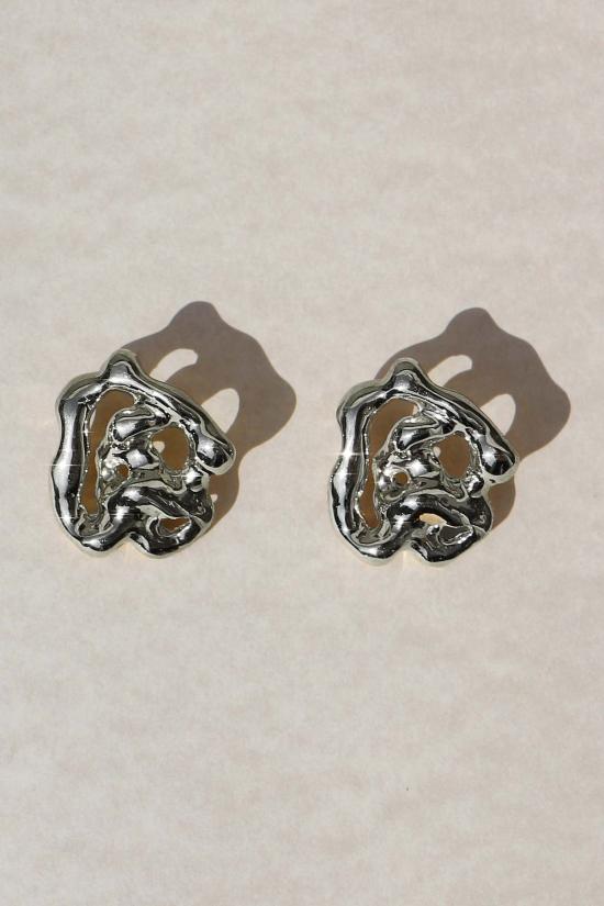  줄리 테브노 이어링 줄리 테베노 마그마 스몰  실버 스털링 실버 - JULIE THEVENOT