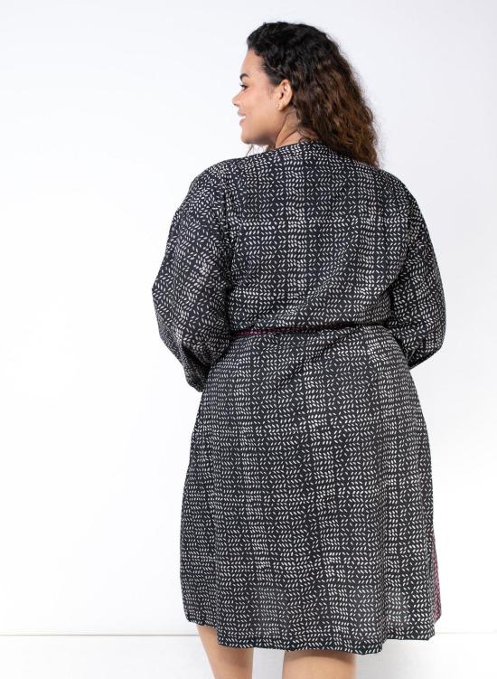  시크 콜렉티브 롱 원피스 Seek Collective Malika 드레스 나뭇잎 프린트 - SEEK COLLECTIVE