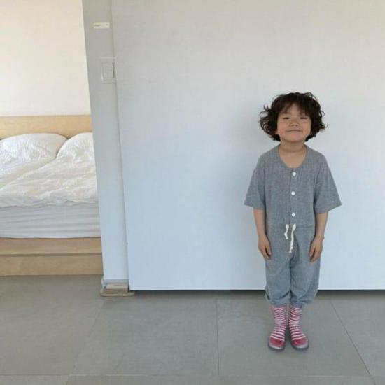  [키즈] Amore 오버롤 키즈 아모레 말랑 점프수트 그레이 - OTHER BRANDS