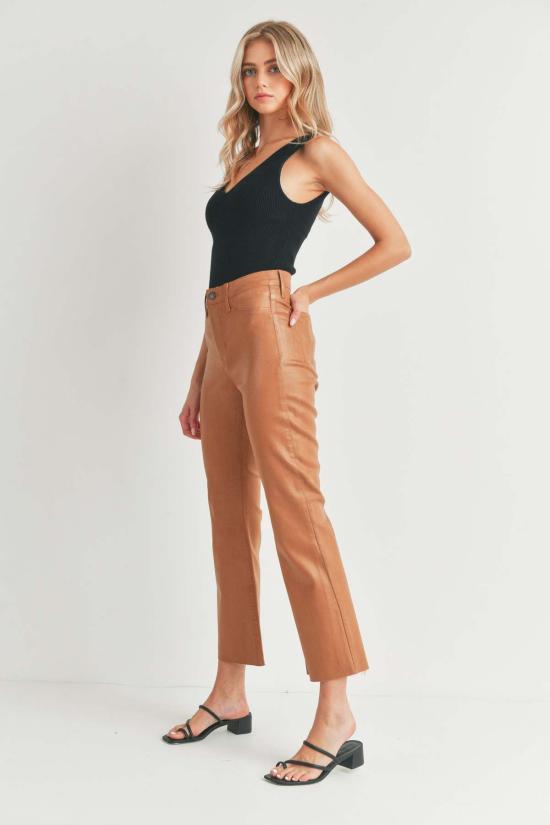  저스트 블랙 데님 데님 팬츠 코팅 킥 플레어 멀티 - JUST BLACK DENIM